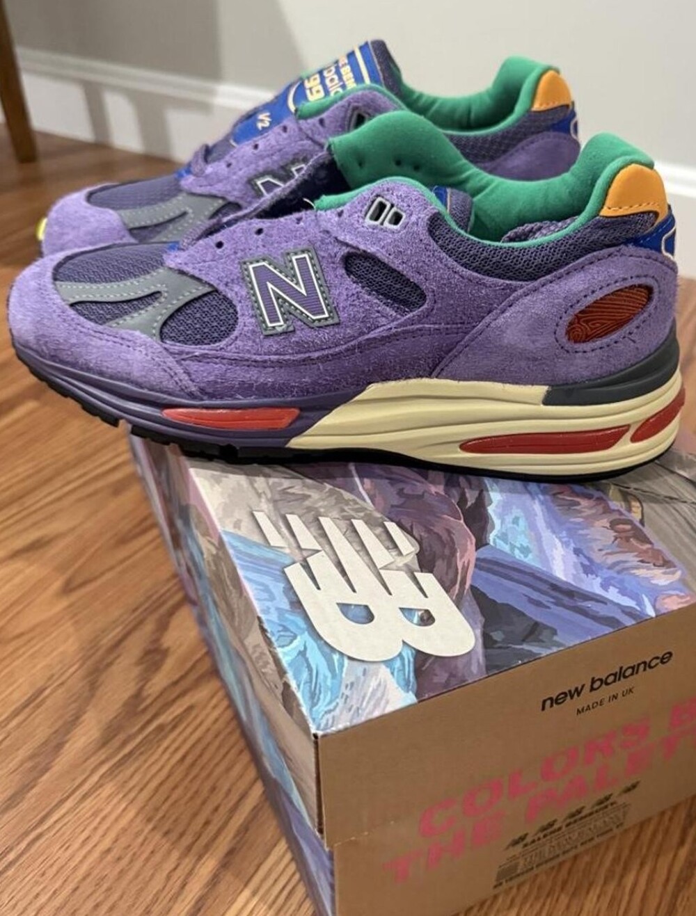 NIB Salehe Bembury x New Balance 991v2 'Colors Be The Palette' Sz 6 (M), 7.5 (W)